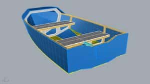 Boat plans - Tewantin - high speed light weight plywood boat